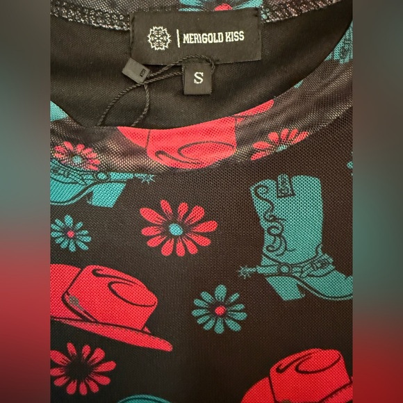 NWT Merigold Kiss Boot Scootin’ Dress Size Small - Picture 7 of 7